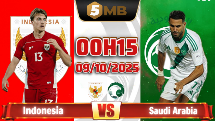 𝐍𝐡𝐚̣̂𝐧 đ𝐢̣𝐧𝐡 𝐛𝐨́𝐧𝐠 đ𝐚́ 𝐈𝐧𝐝𝐨𝐧𝐞𝐬𝐢𝐚 𝐯𝐬 𝐒𝐚𝐮𝐝𝐢 𝐀𝐫𝐚𝐛𝐢𝐚, 𝟎𝟎𝐡𝟏𝟓 𝐧𝐠𝐚̀𝐲 𝟗/𝟏𝟎 𝐤𝐡𝐮𝐨̂𝐧 𝐤𝐡𝐨̂̉ 𝐯𝐨̀𝐧𝐠 𝐥𝐨𝐚̣𝐢 𝐭𝐡𝐮̛́ 𝐭𝐮̛ 𝐖𝐨𝐫𝐥𝐝 𝐂𝐮𝐩 𝟐𝟎𝟐𝟔⚽️